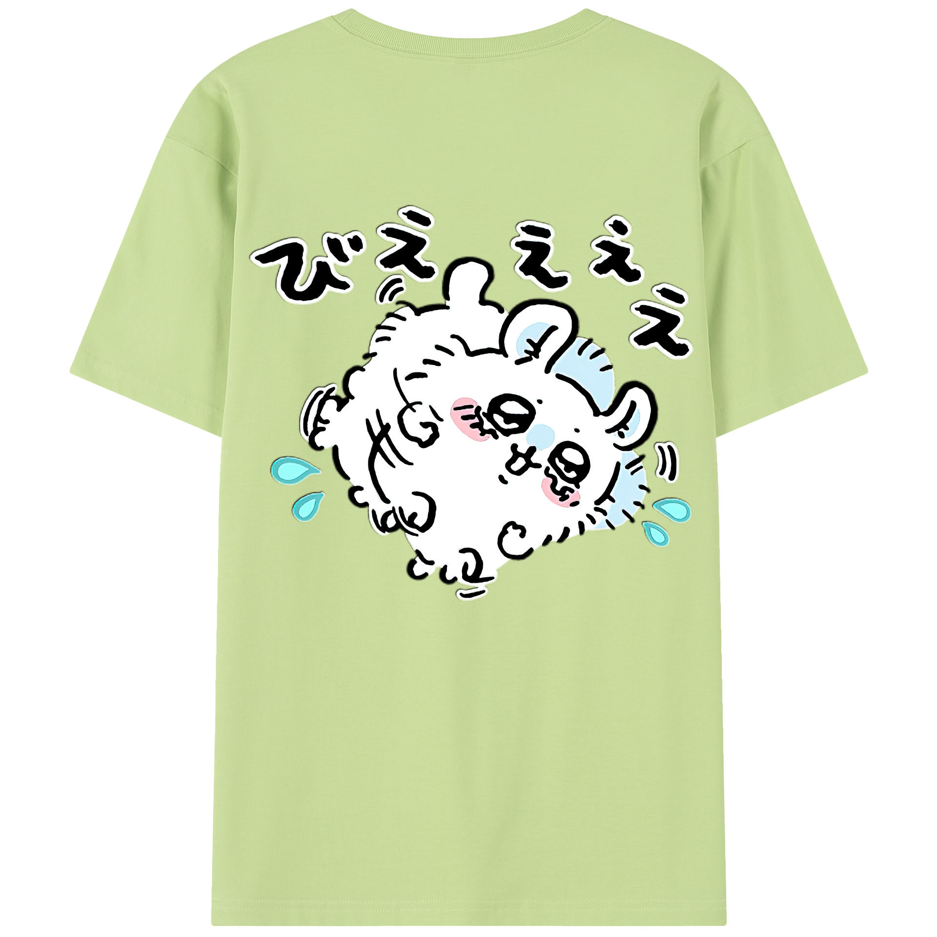（画像用） ちいかわ モモンガ Chii-kawa Momonga 綿100％半袖Tシャツ（背面プリント）